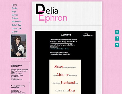 Delia Ephron website
