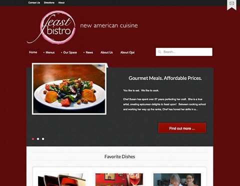 Feast Bistro website